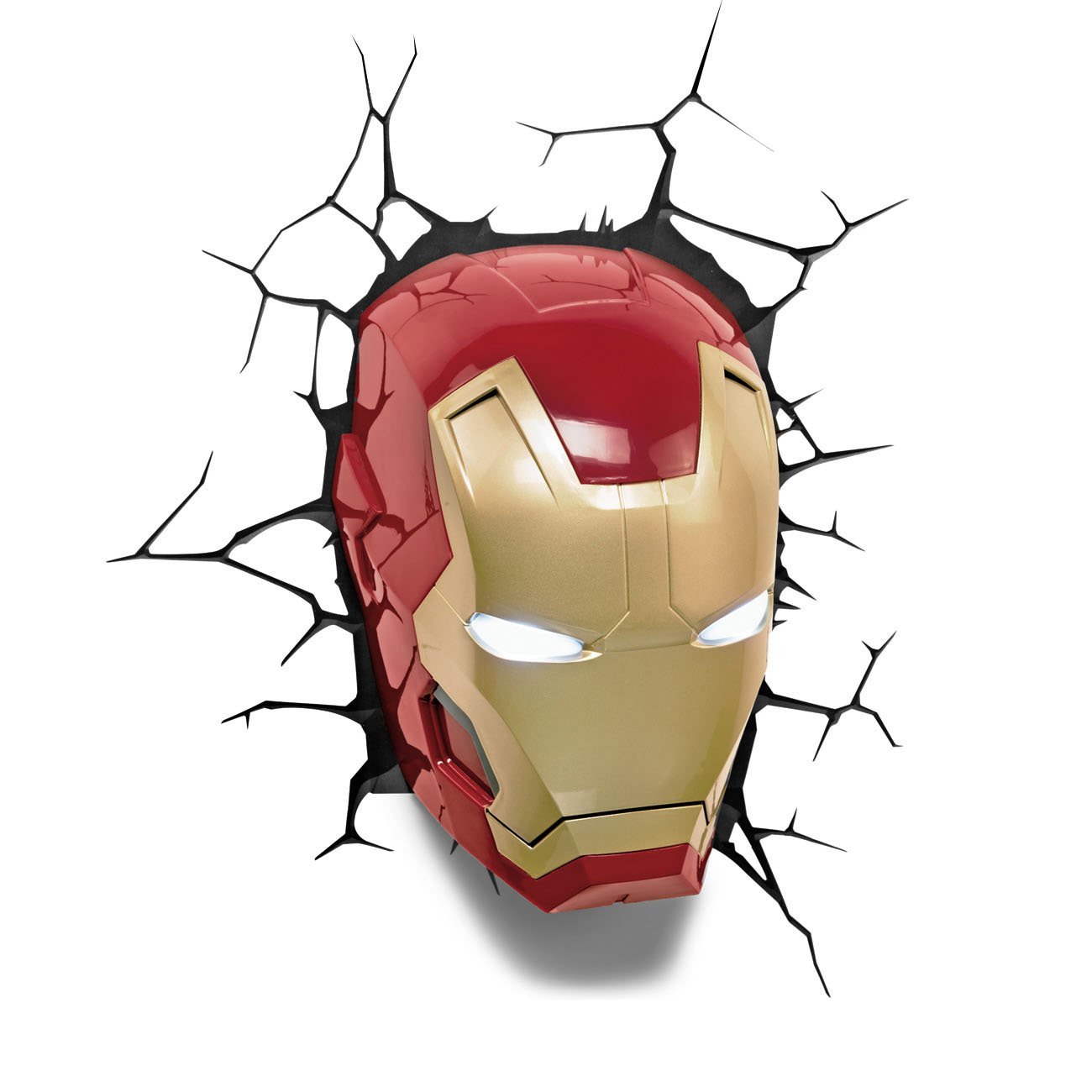 Marvel Avengers Iron Man Maske 3D LED Kinder Wandlicht 