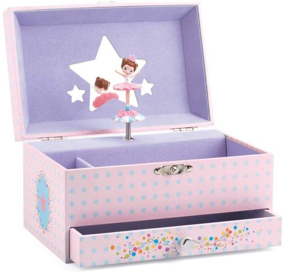 Musical Ballerina Jewellery Box – Pink