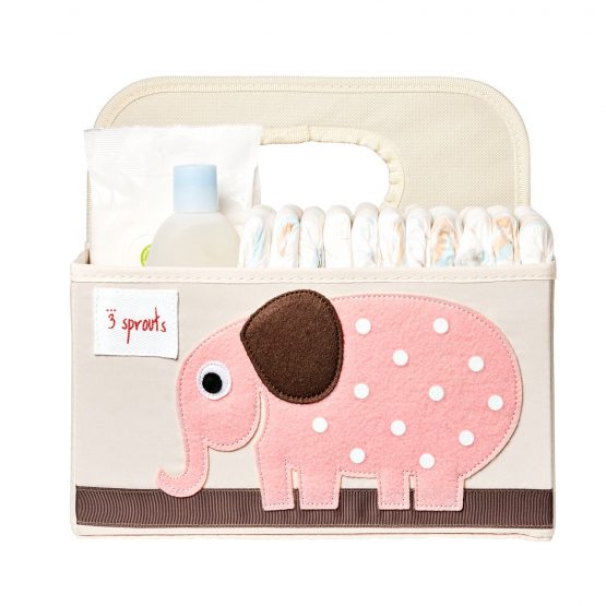 3 Sprouts Elephant Nappy Caddy