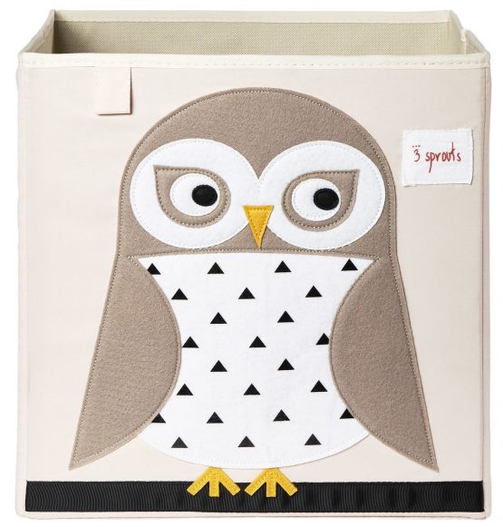 3 Sprouts Owl Storage box