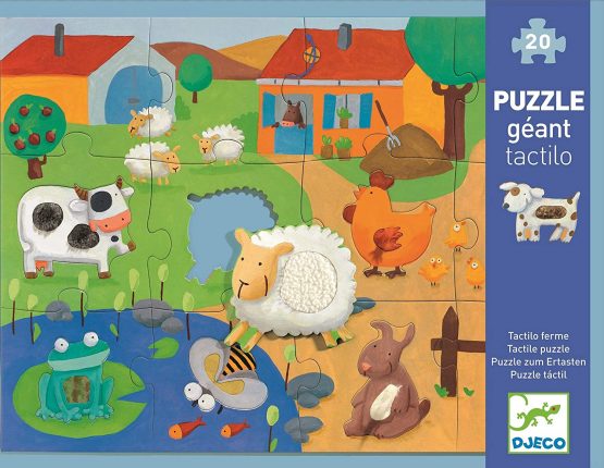 Djeco Puzzle Tactile Farm