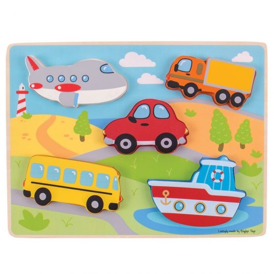Bigjigs Chunky Lift out Puzzle Transport