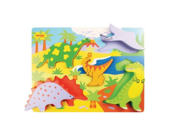 Bigjigs Chunky lift out puzzle Dinosaur