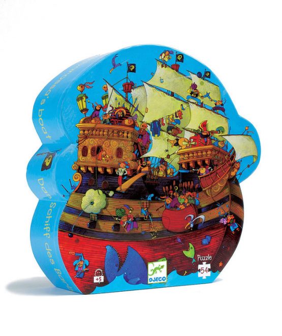 Djeco Barbarossa’s Pirate Ship 54 Piece Jigsaw Puzzle