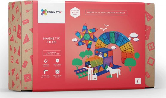 Connetix – Magnetic Building Set – 212 Mega Pack
