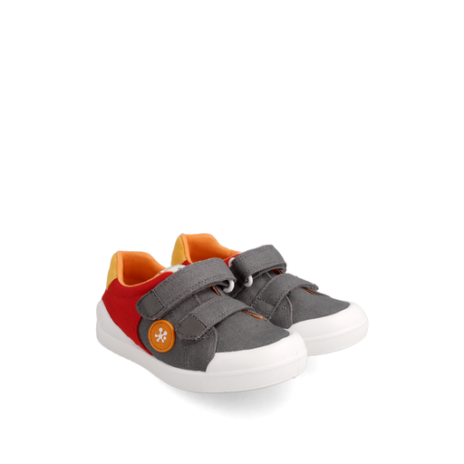Biomecanics Grey & Red Canvas Shoe 222283-B Size 25-32
