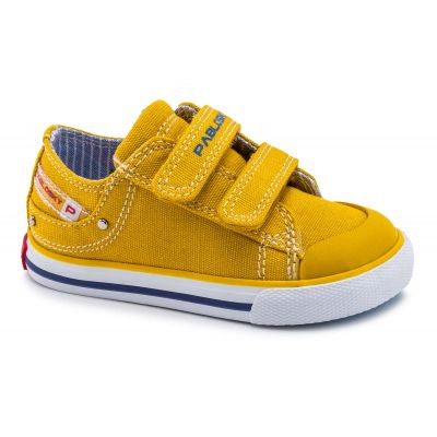 Pablosky Yellow Canvas Sneaker 966580 Sizes 21,25 and 27
