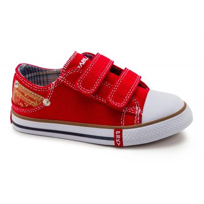 Pablosky Red Canvas Sneaker 967460 Sizes 30-36