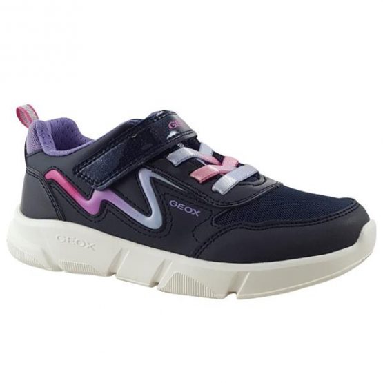 Geox Lights Aril Navy & Lilac, Sizes 26-34, €50