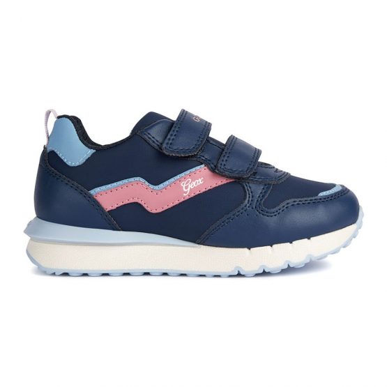 Geox Fastics Navy & Coral Trainer, Sizes 28-36, €55