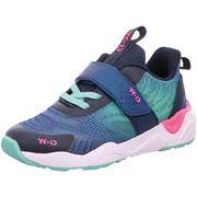 Lurchi YK-ID Leif Navy, Turquoise & Pink Trainer, Sizes 28-37, €64