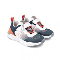 Biomecanics trainer runner sneaker navy orange white supportive lightweight
