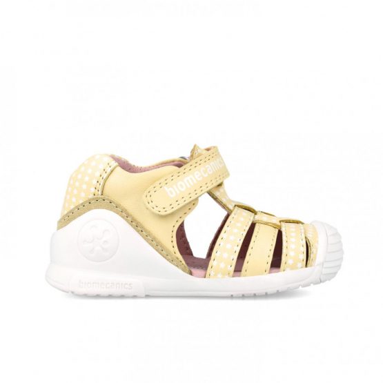 Biomecanics 242108-B Yellow Leather Sandal Sizes 19-23 €55