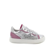 silver pink girls shoe sneaker leather primigi 5929022
