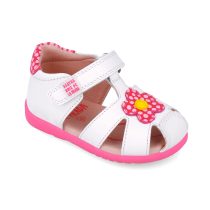 white flower sandal girls agatha ruiz de la prada