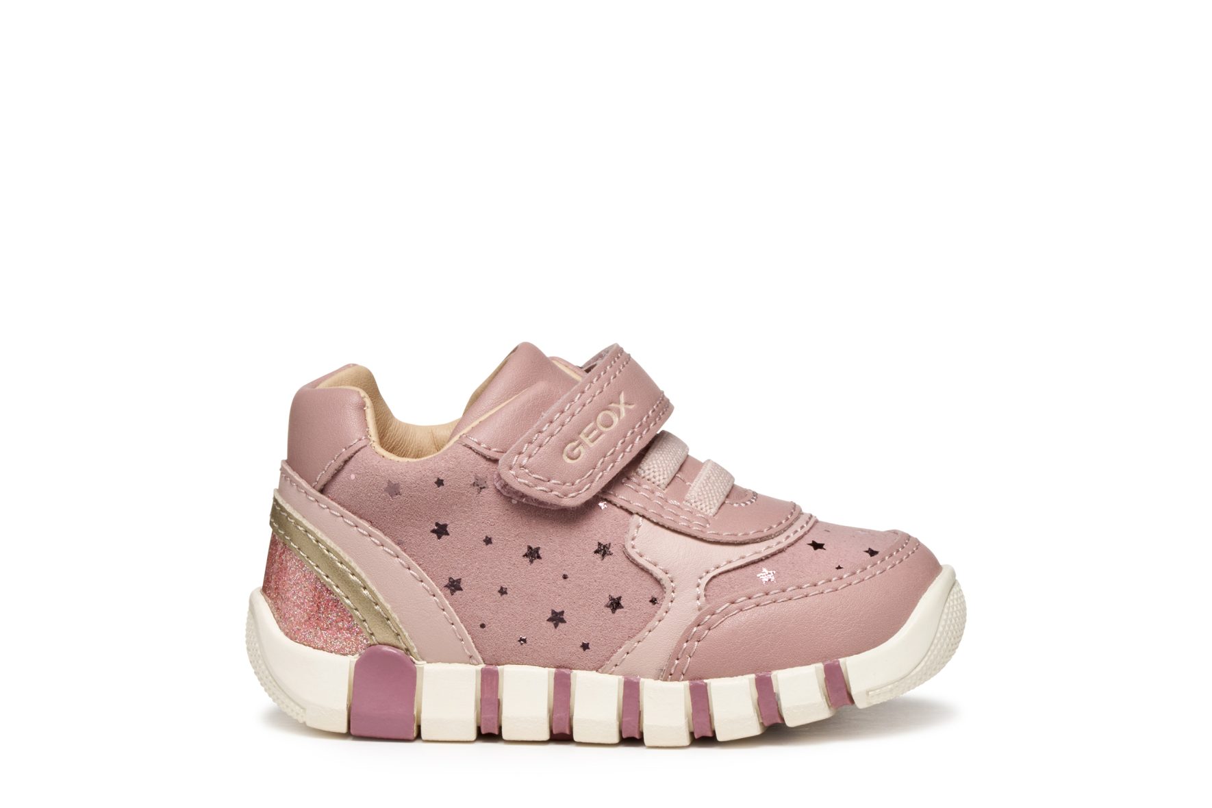 Geox Iupidoo Antique Rose/Platinum Trainer