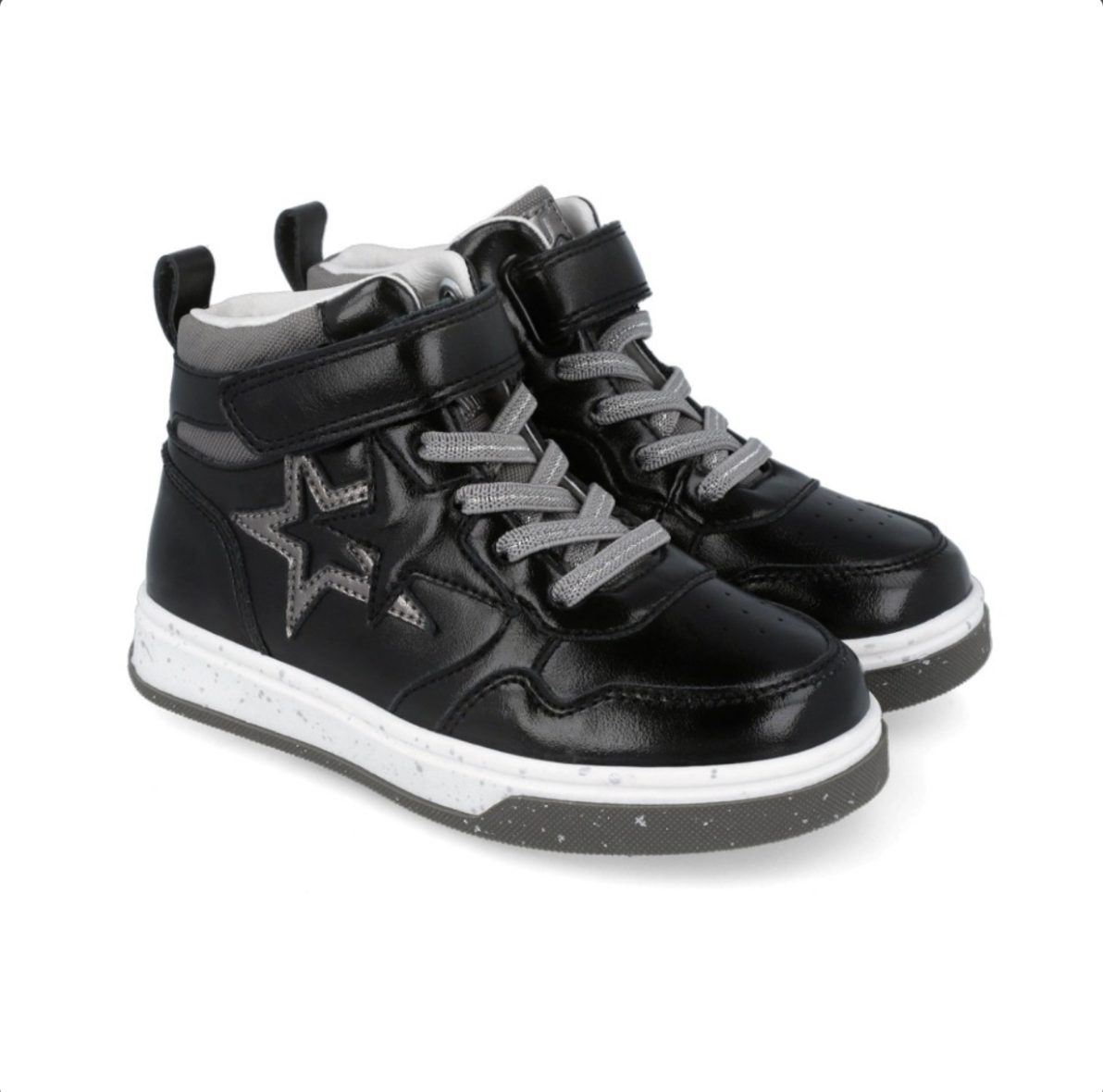 Garvalin Black Glitter Girls Ankle Boot 251551