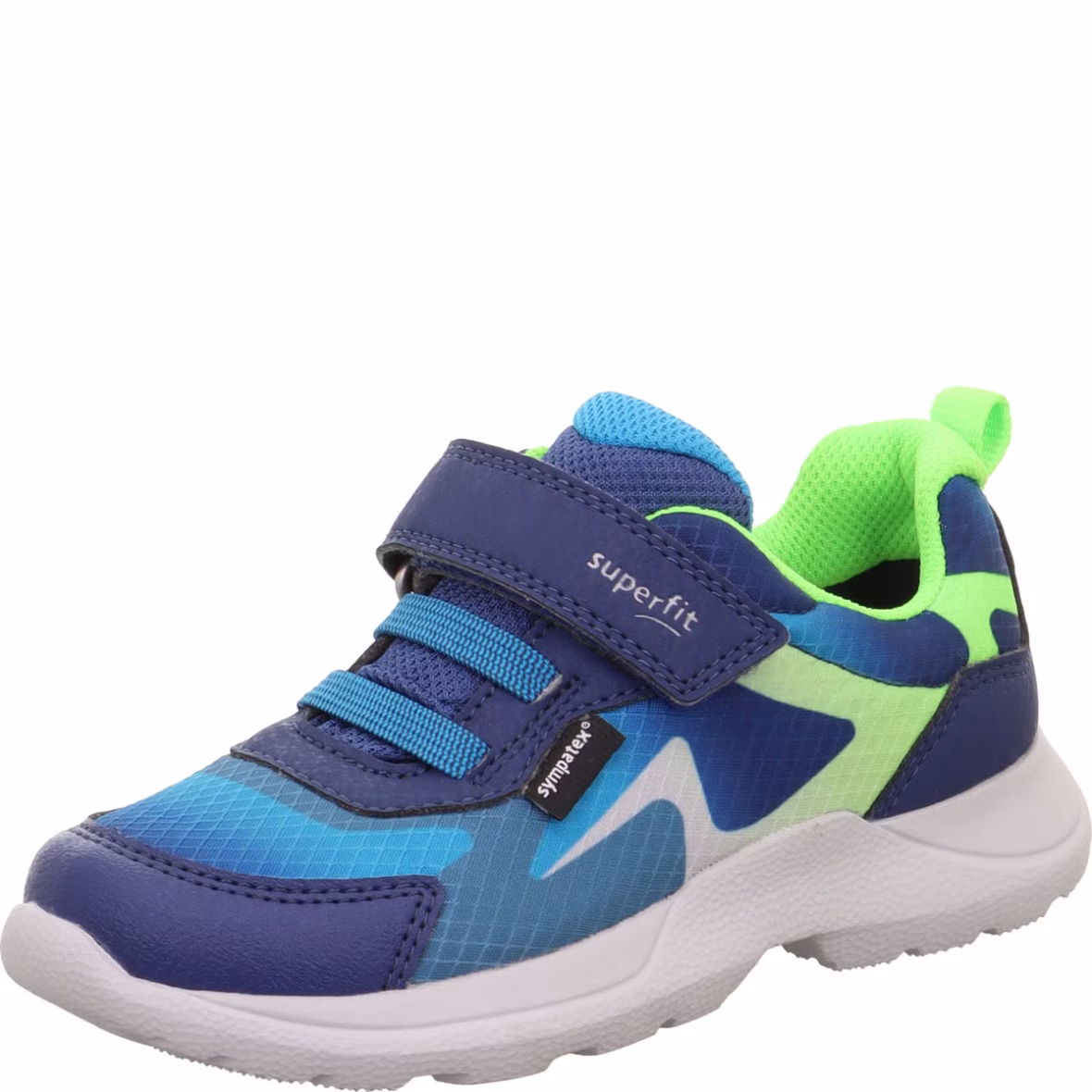 Superfit RUSH – Blue/Light Green Sneakers low, Elastic