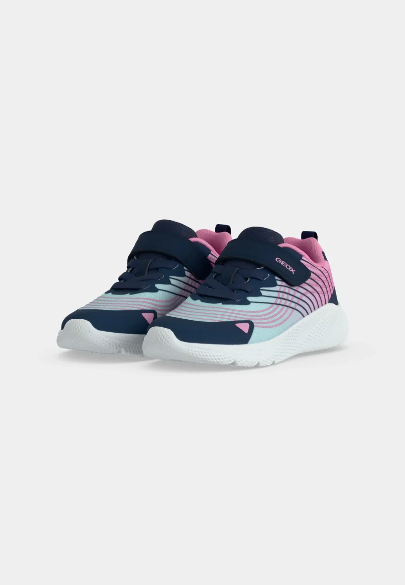 Geox Sprintye Trainers aqua/pink